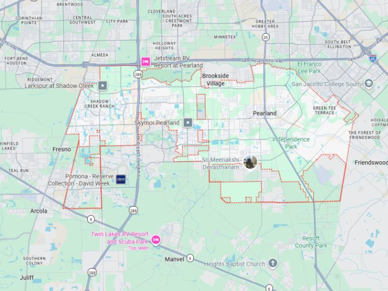 pearland-map.webp new commercial construction plumbing